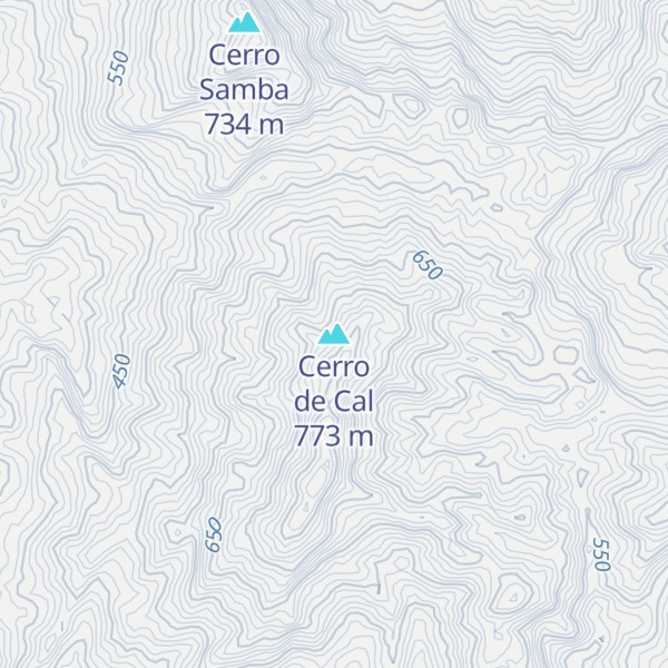 Map of Cerro de Cal