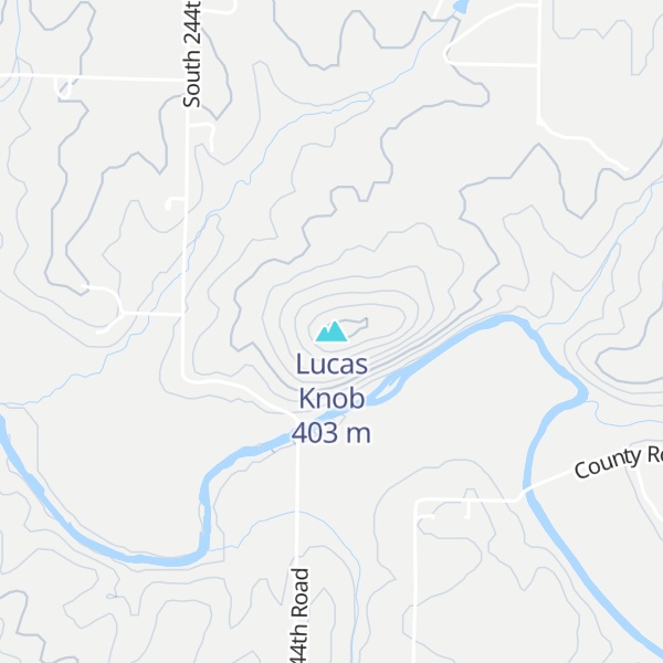 Map of Lucas Knob