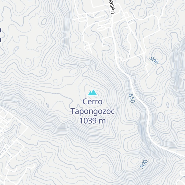 Map of Cerro Tapongozoc