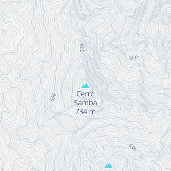 Map of Cerro Samba