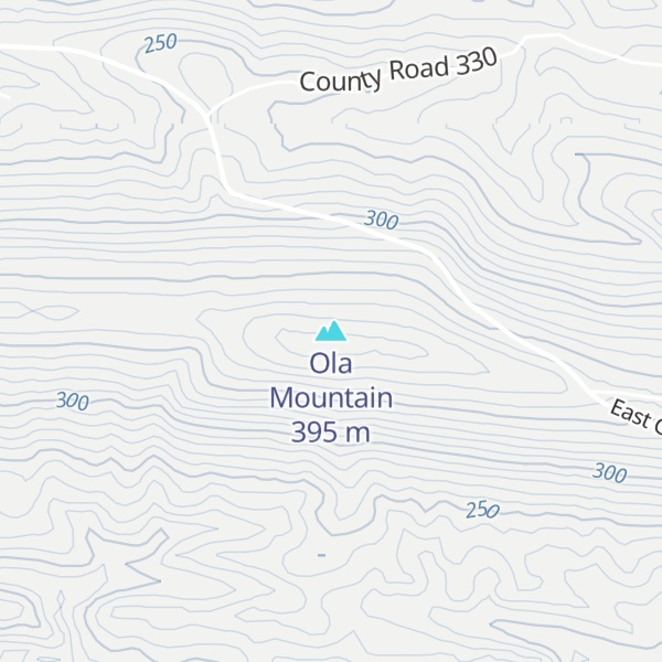 Map of Ola Mountain