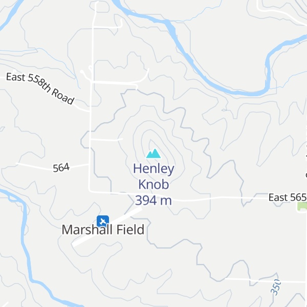 Map of Henley Knob