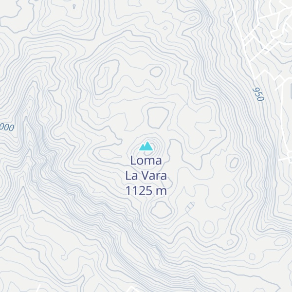 Map of Loma La Vara