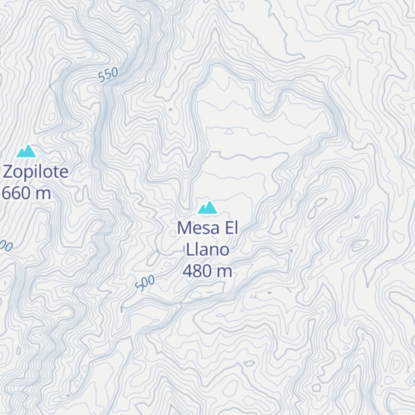 Map of Mesa El Llano
