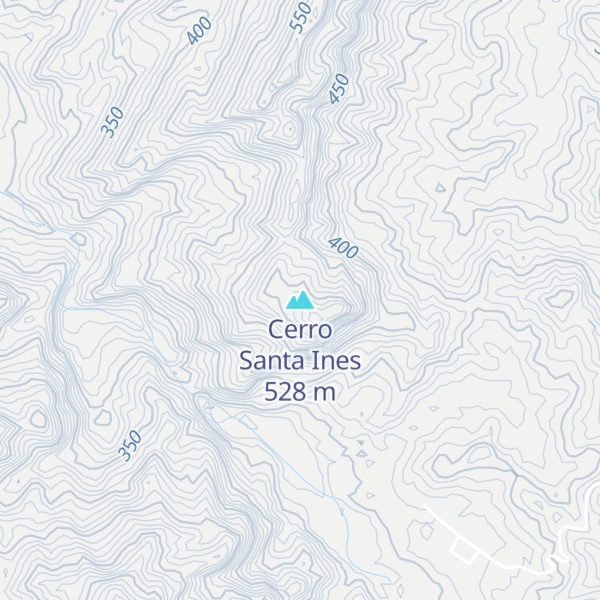 Map of Cerro Santa Ines