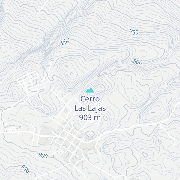 Map of Cerro Las Lajas