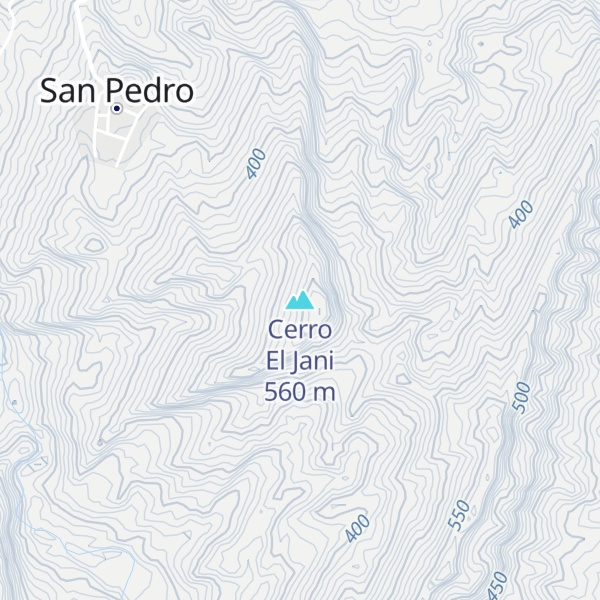Map of Cerro El Jani