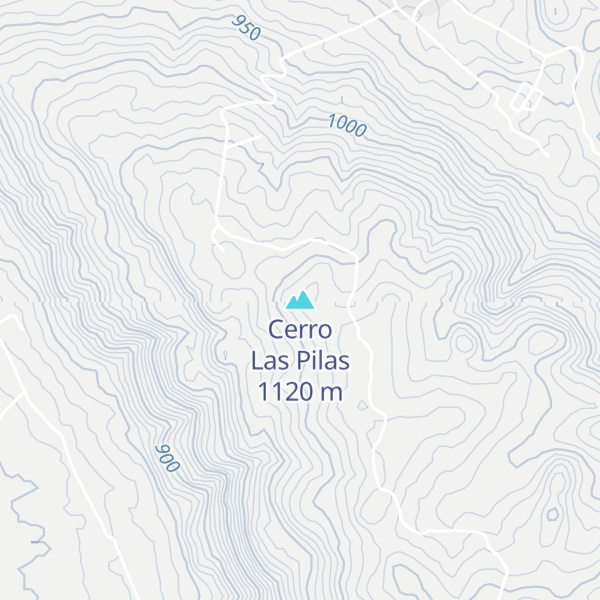 Map of Cerro Las Pilas