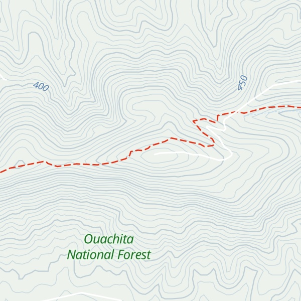 Map of Ouachita Pinnacle