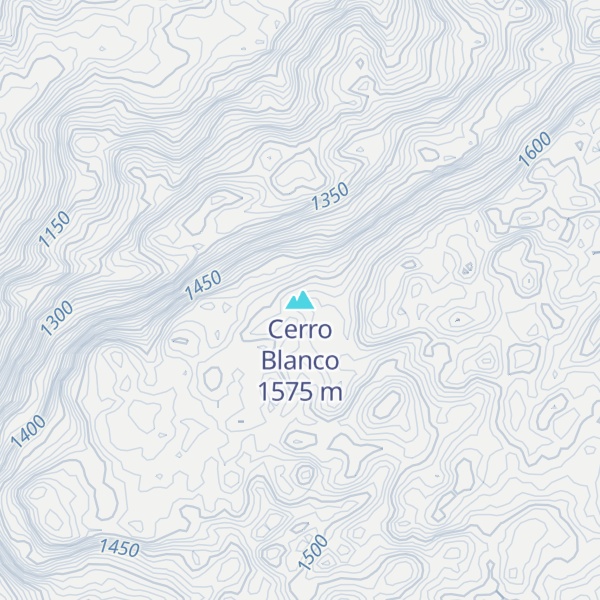 Map of Cerro Blanco