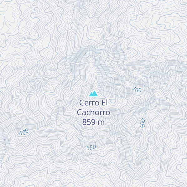 Map of Cerro El Cachorro