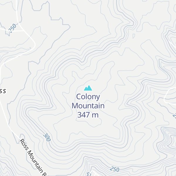 Map of Colony Mountain
