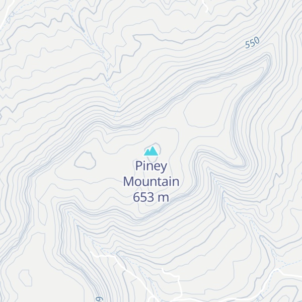 Map of Piney Mountain