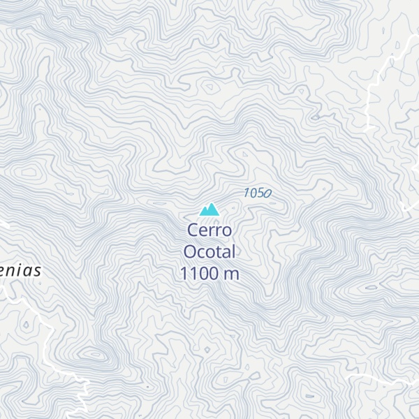 Map of Cerro Ocotal