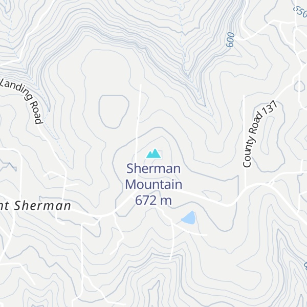 Map of Sherman Mountain