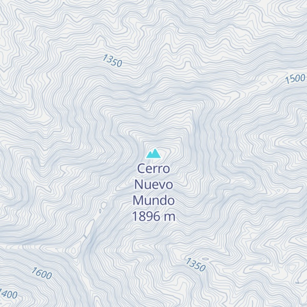 Map of Cerro Nuevo Mundo