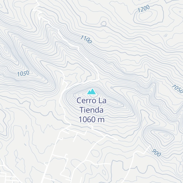 Map of Cerro La Tienda