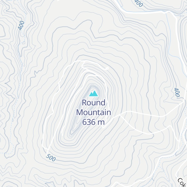 Map of Round Mountain