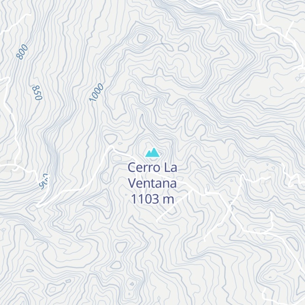 Map of Cerro La Ventana