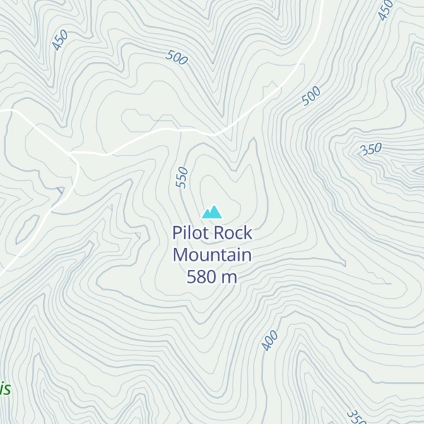 Map of Pilot Rock Mountain