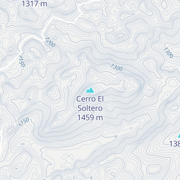Map of Cerro El Soltero