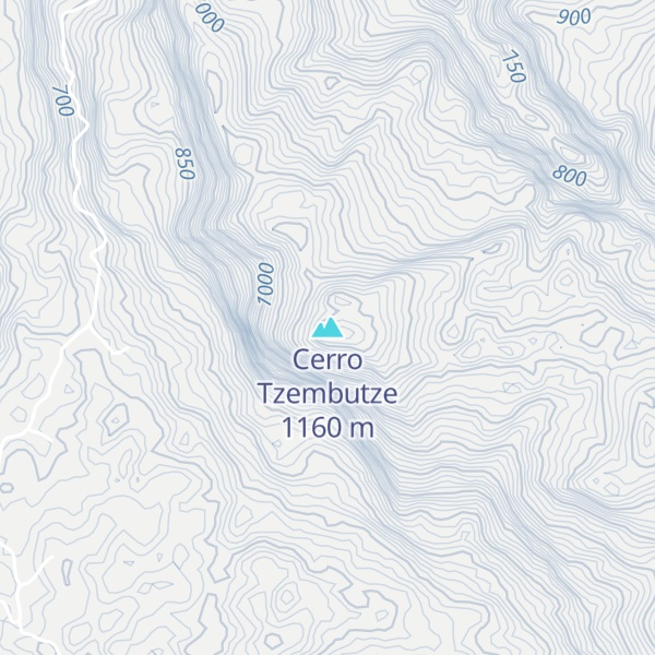 Map of Cerro Tzembutze
