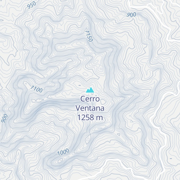 Map of Cerro Ventana