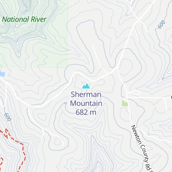 Map of Sherman Mountain