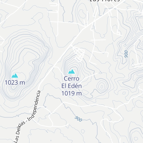 Map of Cerro El Edén