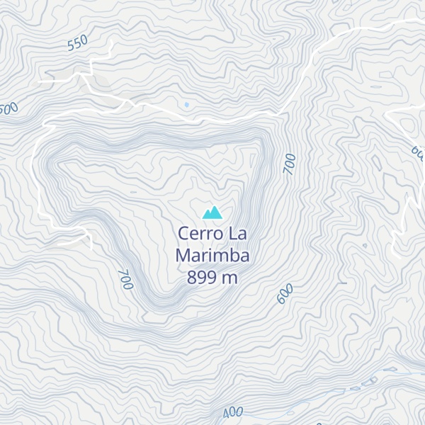 Map of Cerro La Marimba