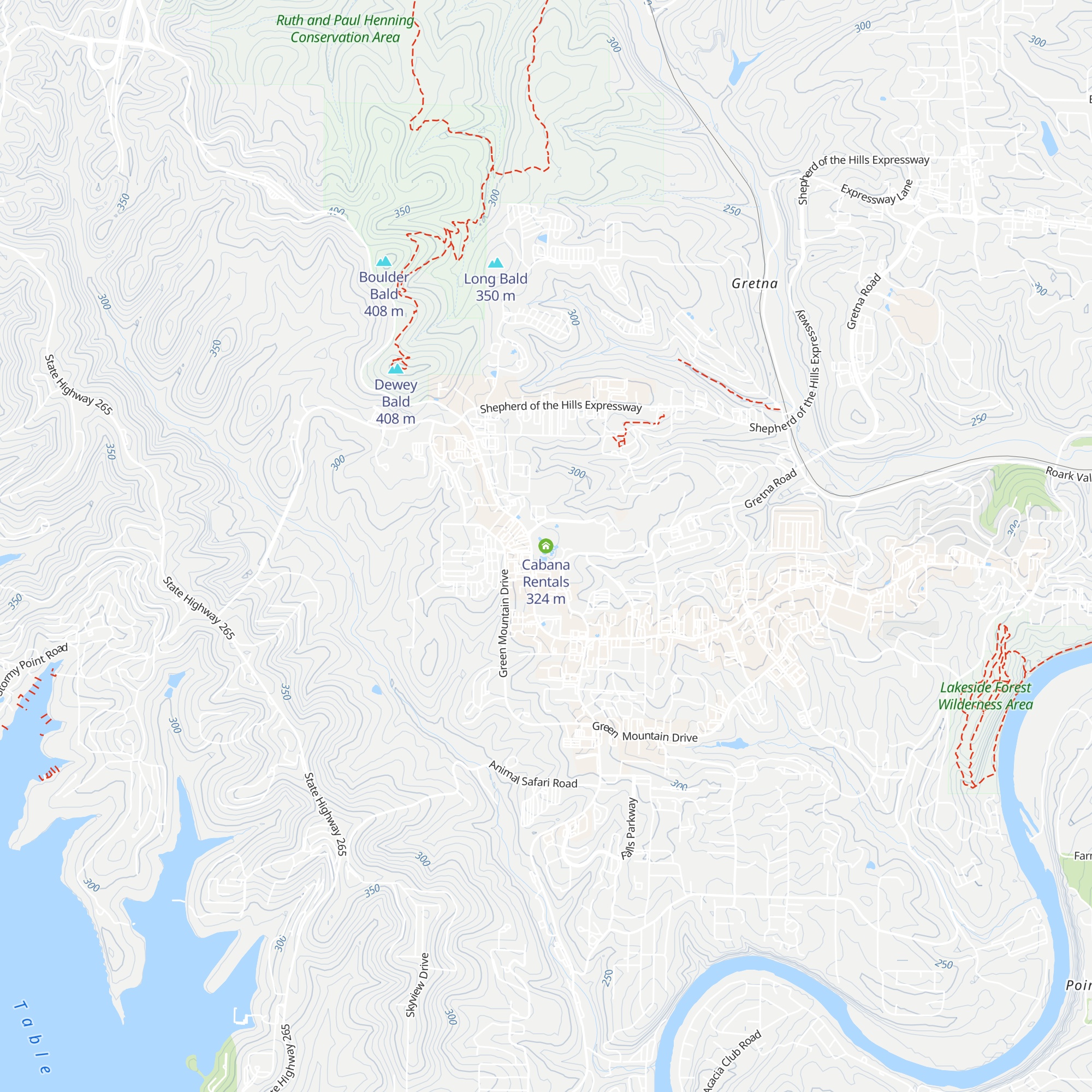 Cabana Rentals map