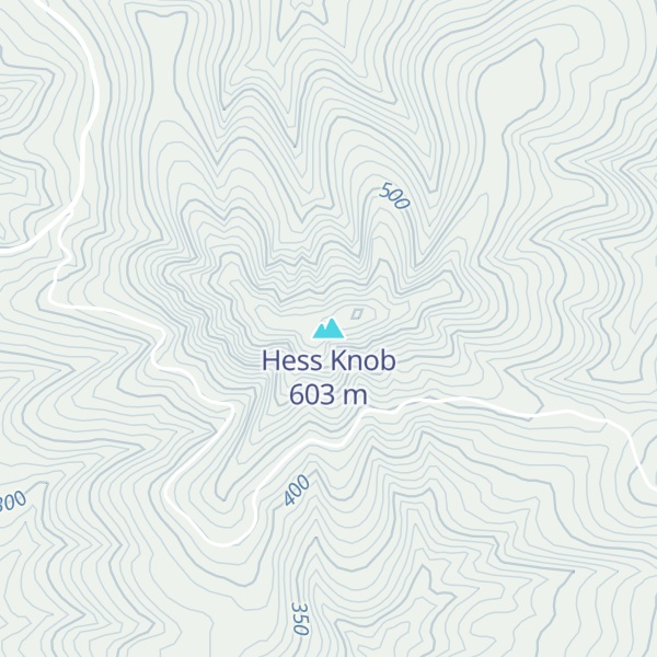 Map of Hess Knob