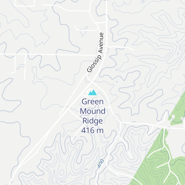 Map of Green Mound Ridge
