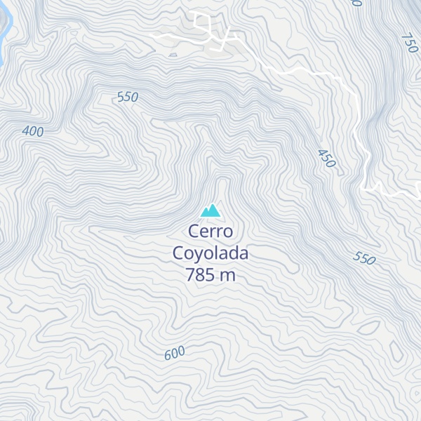 Map of Cerro Coyolada