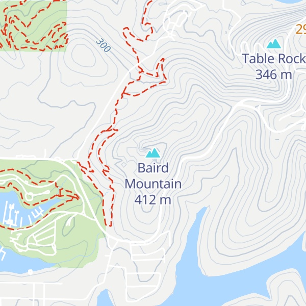 Map of Baird Mountain