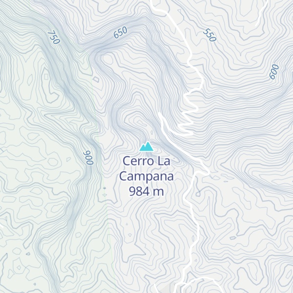 Map of Cerro La Campana
