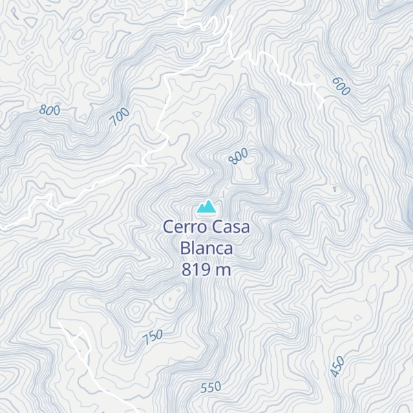 Map of Cerro Casa Blanca