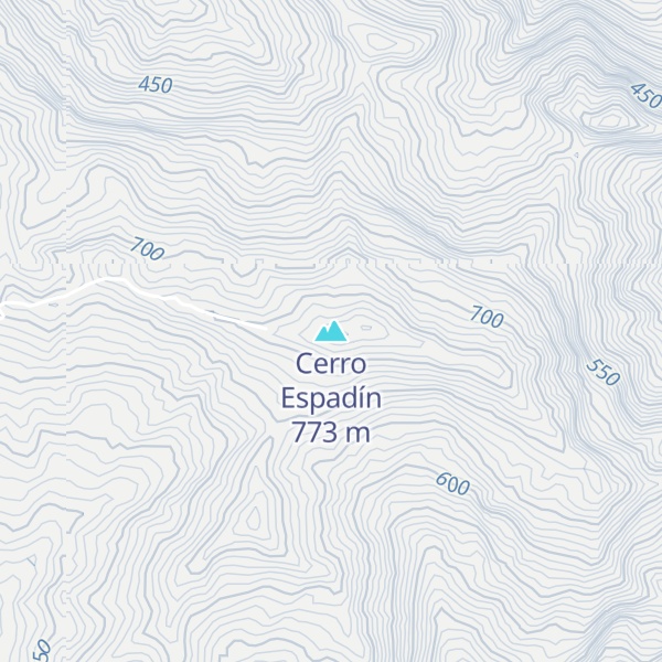 Map of Cerro Espadín