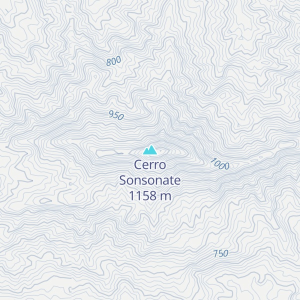 Map of Cerro Sonsonate