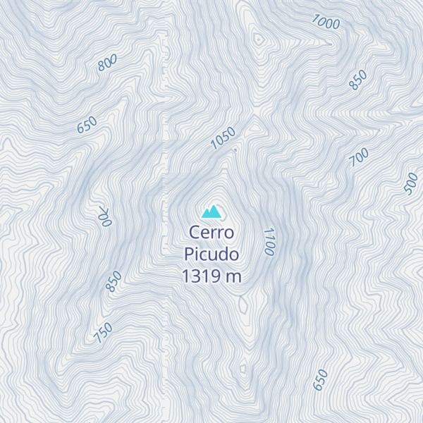 Map of Cerro Picudo