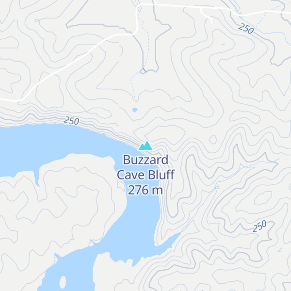 Map of Buzzard Cave Bluff