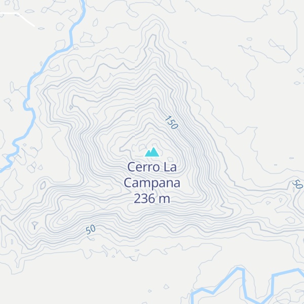 Map of Cerro La Campana