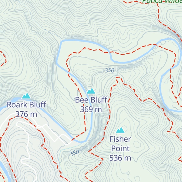 Map of Bee Bluff