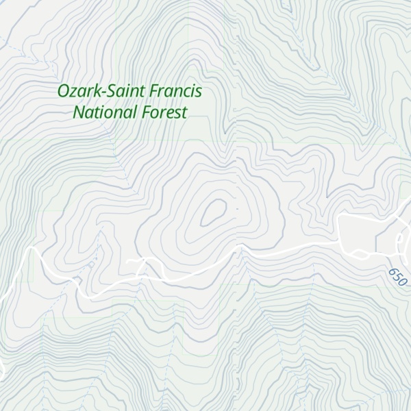 Map of Little Round Mountain