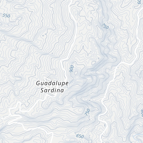 Map of Cerro Las Palmas