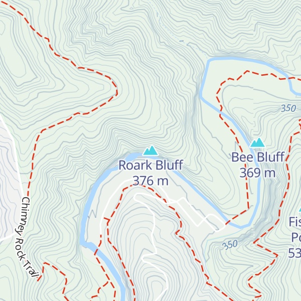 Map of Roark Bluff