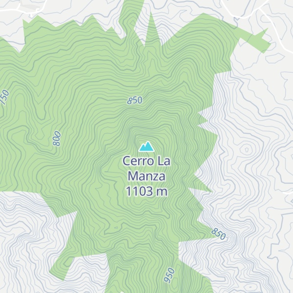 Map of Cerro La Manza