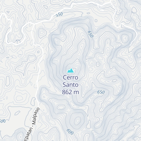 Map of Cerro Santo