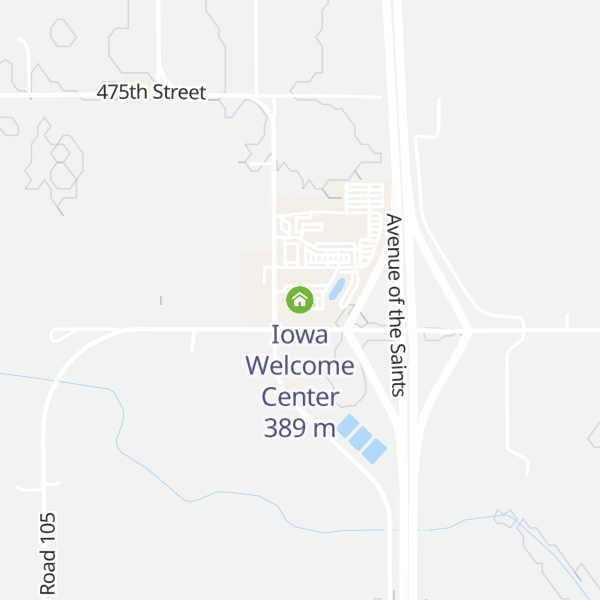 Map of Iowa Welcome Center