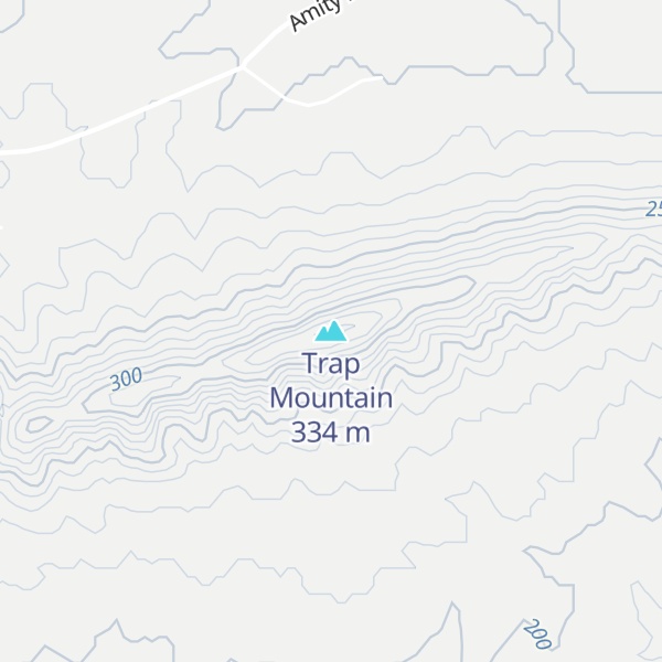 Map of Trap Mountain